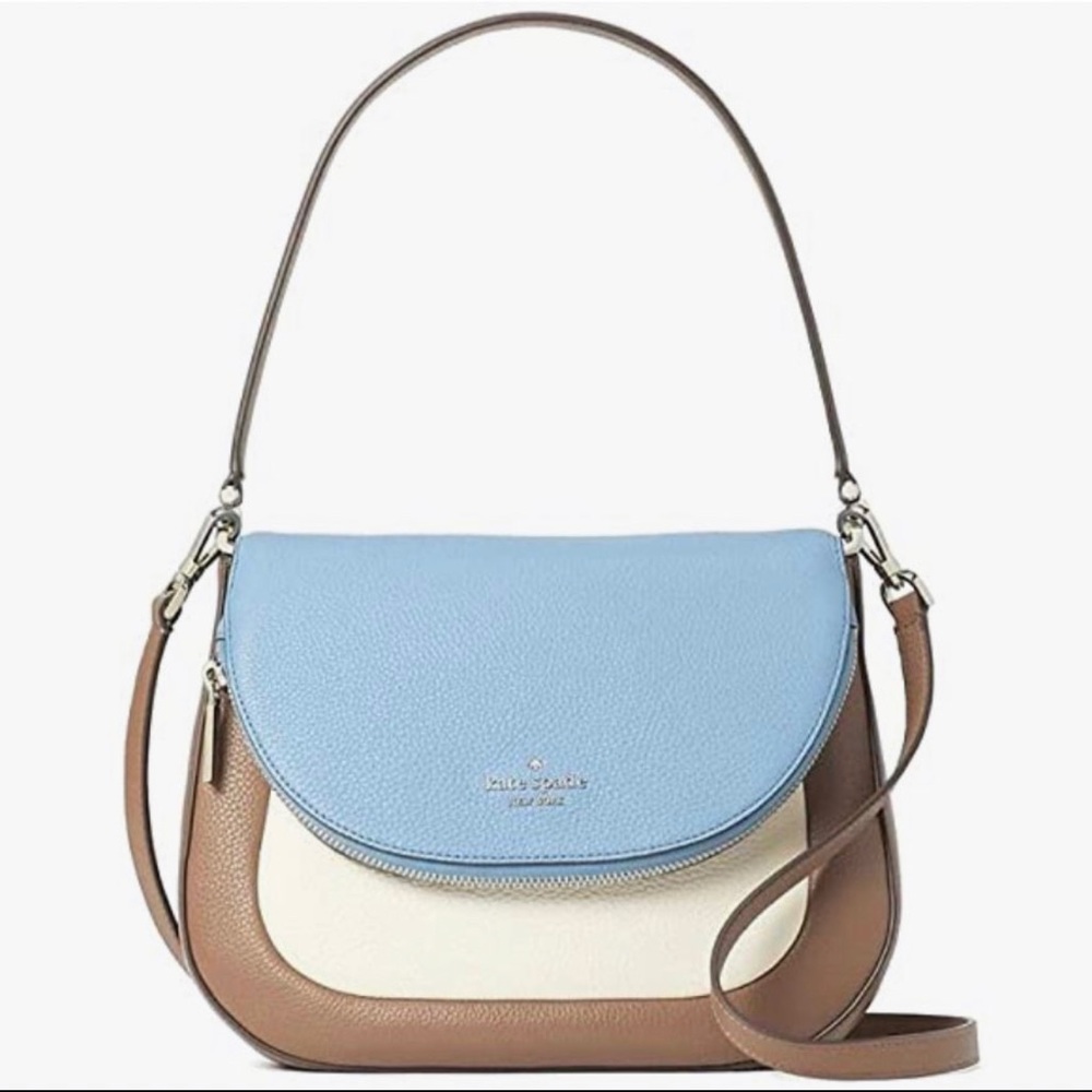 Kate Spade Leila Colorblock Medium flap shoulder bag crossbody